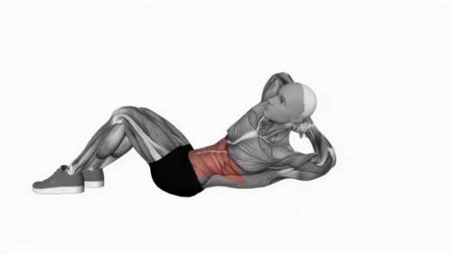 Videohive - Chest Lift With Rotation fitness exercise workout animation video male muscle highlight 4K 60 fps - 43015245 - 43015245