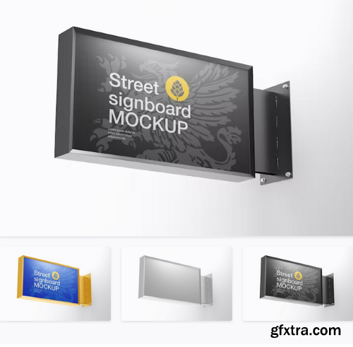 Signboard Wall Mockup TFHQYCU