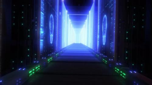 Videohive - Futuristic Data Centre - 43021084 - 43021084