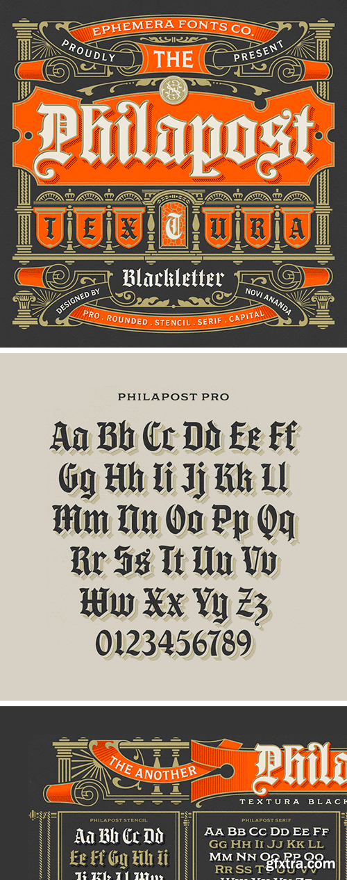 NS Philapost Font Family