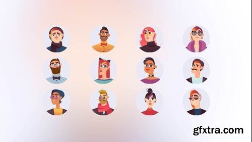 Videohive Hipster - Mini Avatars Concept 43088336