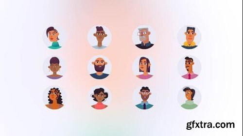 Videohive Black People  - Mini Avatars Concept 43087431