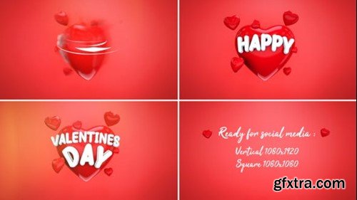 Videohive Valentine's Day Wishes and Logo Reveal 43071249