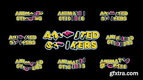 Videohive Animated Text Stickers 43119128