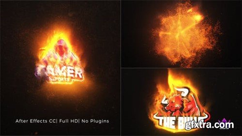 Videohive Particles Fire Logo Reveal 42646049