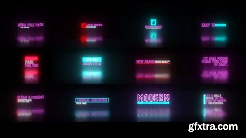 Videohive Neon Title Pack 43005744