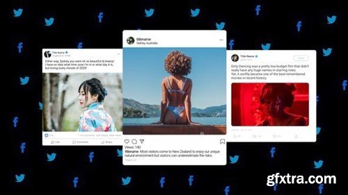 Videohive Animated Social Posts 43095753