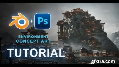 Artstation - Environment Concept Art - Japanese Stilt City