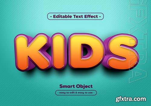 Kids psd text style effect