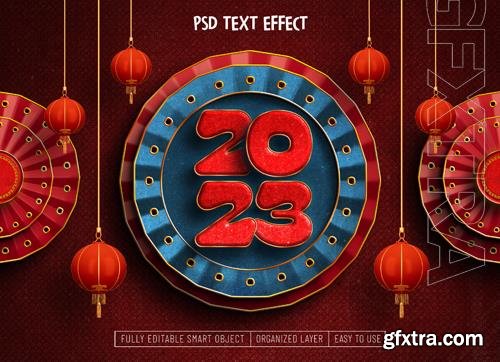 PSD chinese new year editable text effect