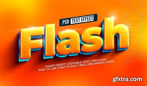 PSD flash text style effect