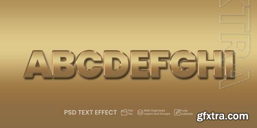 PSD gold text effect