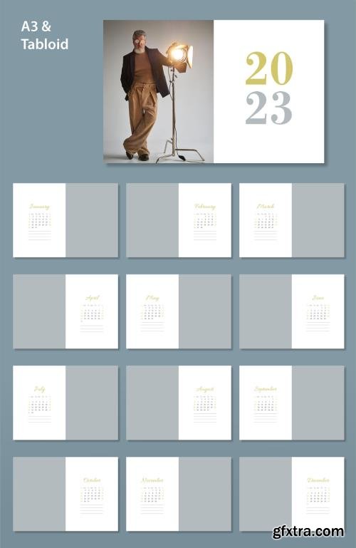 2023 Wall Calendar Layout 524308822