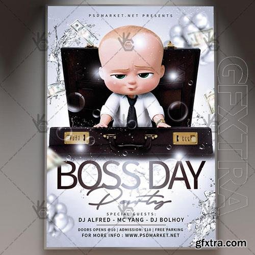 Psd Boss day flyer design templates