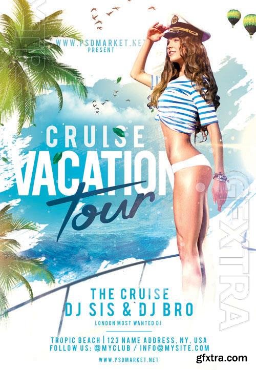 Psd Cruise vacation our flyer design templates