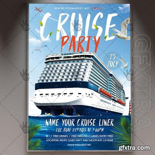 Psd Cruise flyer design templates