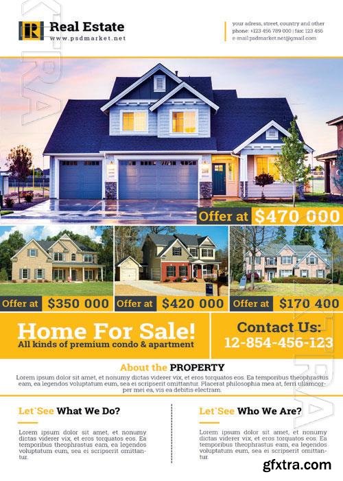 Psd Real estate flyer design templates