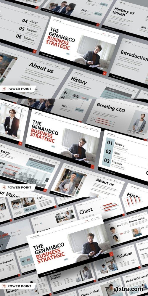 GENAH - Digital Business PPT Presentation Template