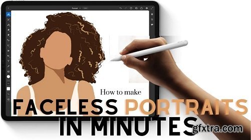 The quick and easy way to make faceless portraits that you can gift or sell | modern illustrations