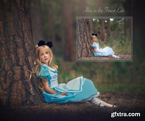 Alice in The Forest by Lisset Perrier Photography -