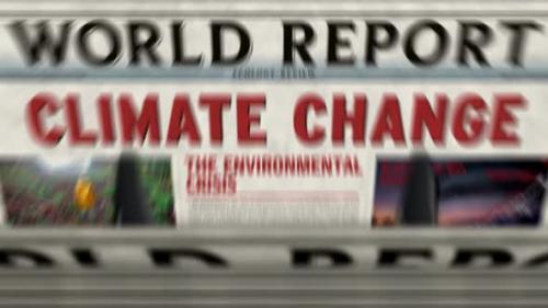 Videohive - Climate change and environmental crisis newspaper printing press - 43041503 - 43041503