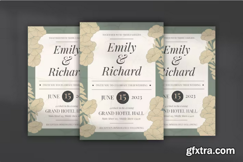 Floral Wedding Invitation 01