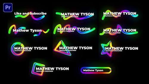 Videohive - Glowing Lines Lower Thirds - 42987706 - 42987706