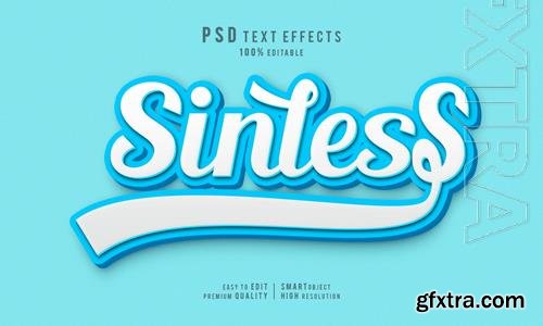 PSD creative sinless 3d text effects