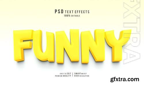 PSD creative funny 3d text effects