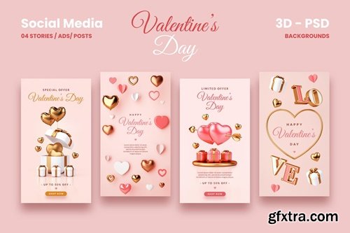 Valentines Day Social Media Stories/Ads JUCZ69Q