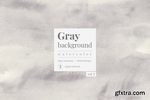 Gray Watercolor Backgrounds Vol. 1 UBYF8Z2