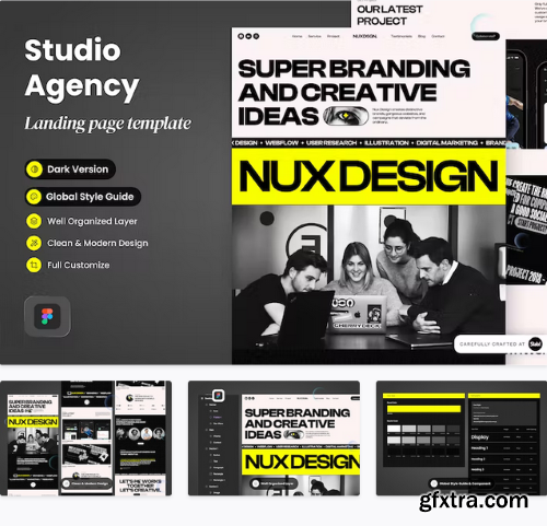 NUX Design - Agency Landing Page HTB8PPQ