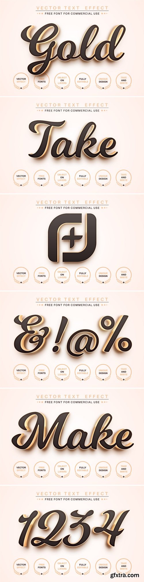 Dark Gold - Editable Text Effect, Font Style YUKHFFN