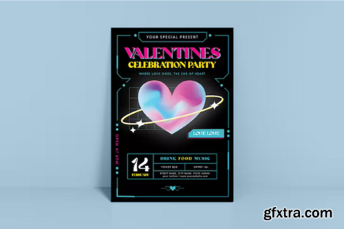 Valentine Celebration Flyer X53XVKU