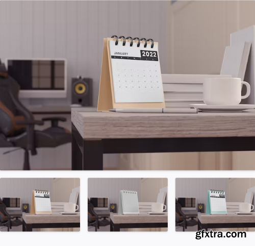 Desk Calendar Mockup TGTJ35L