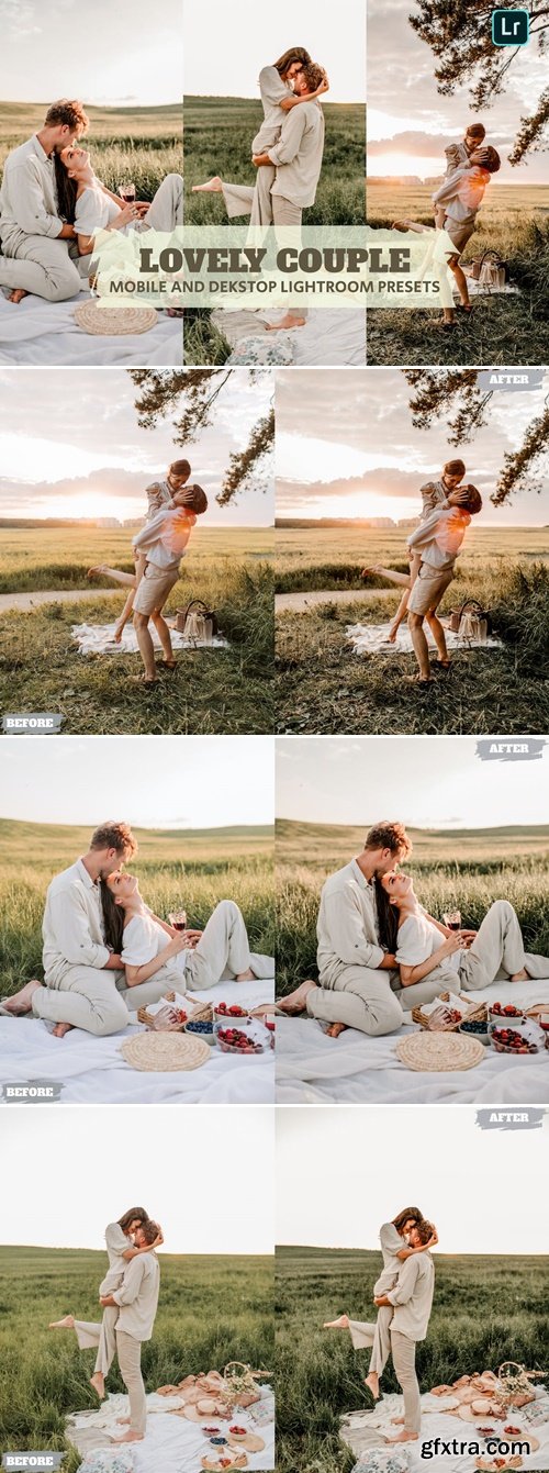 Lovely Couple Lightroom Presets Dekstop and Mobile 6JPR6NK