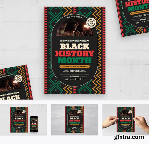 Black History Month Flyer Template GFxtra