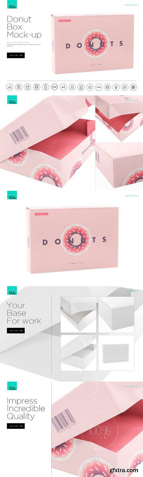 Donuts Box Mock-up