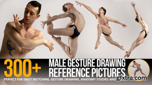 ArtStation - Grafit Studio - 300+ Male Gesture Drawing Reference Pictures