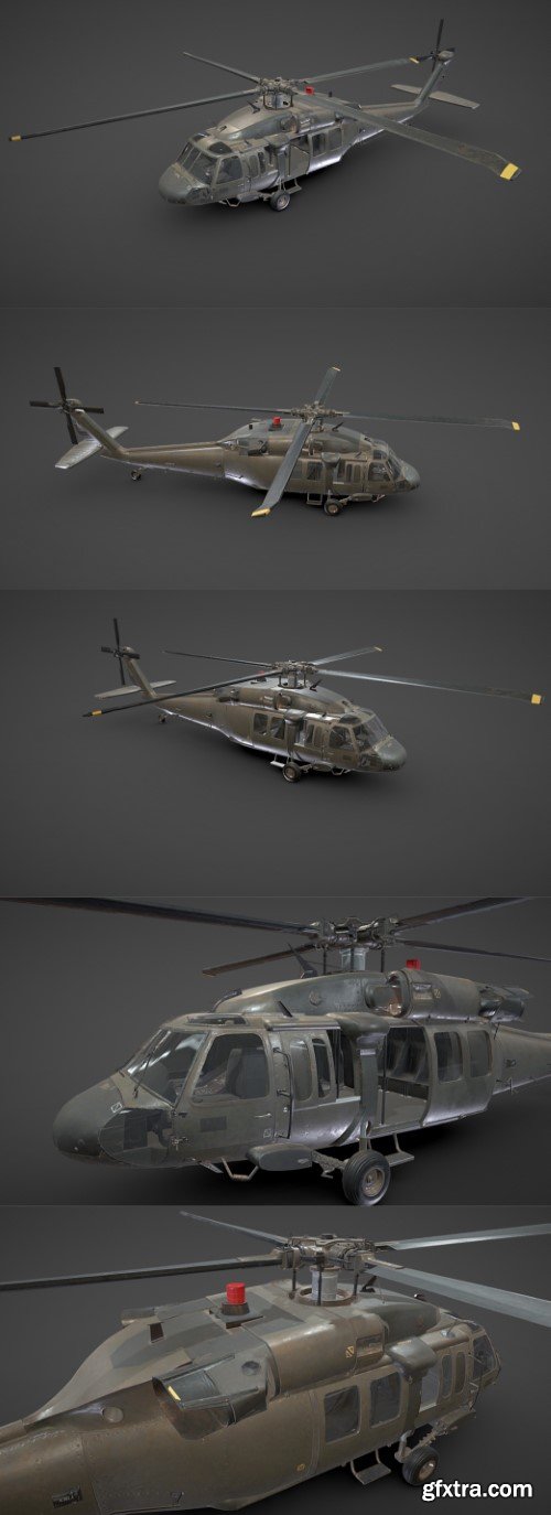 UH-60 Black Hawk 3d model