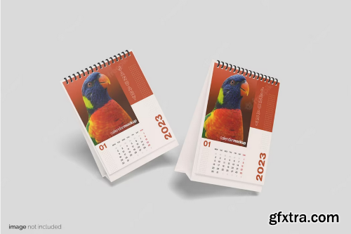 Desk calendar mockup