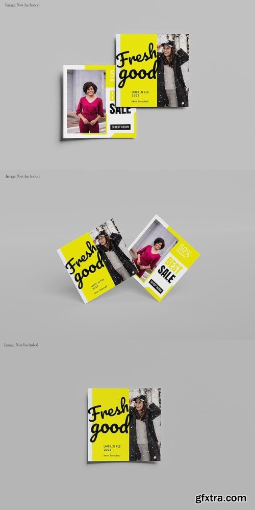 Square flyer mockup