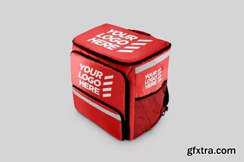 Delivery backpack mockup