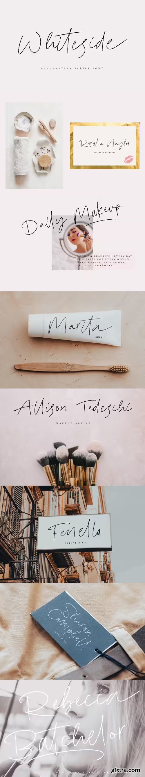 Whiteside - Handwritten Script Font