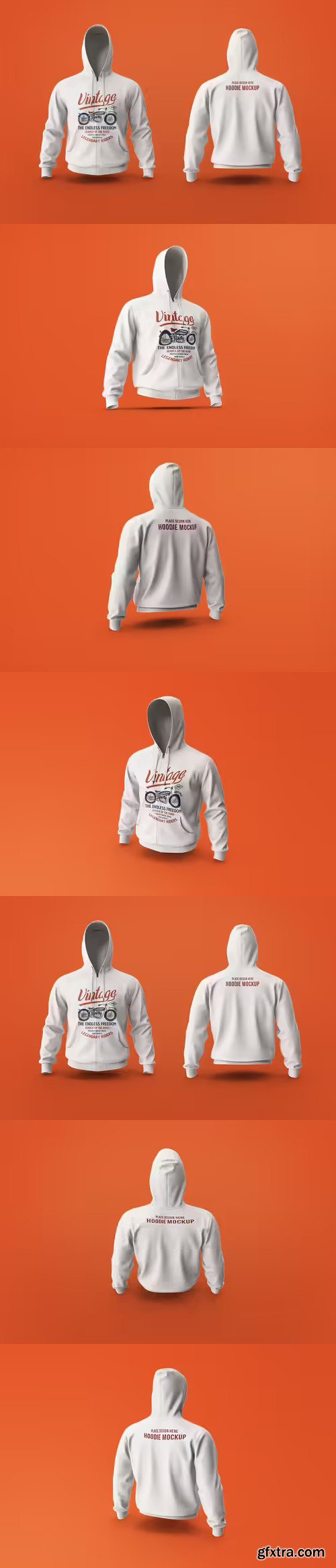 Hooded Sweatshirt Mockup