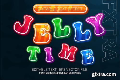 Colorfull Gummy Jelly Text Effect