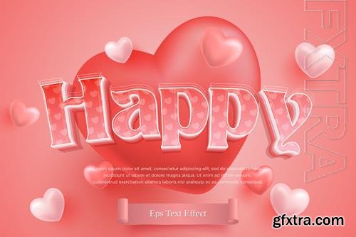 Happy valentine's day banner template