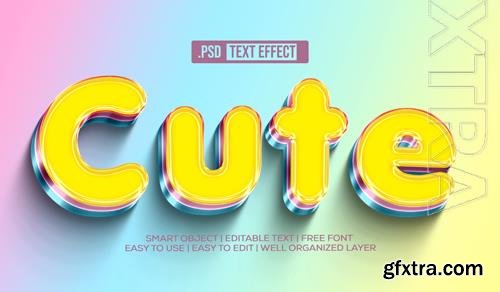 PSD cute text style effect