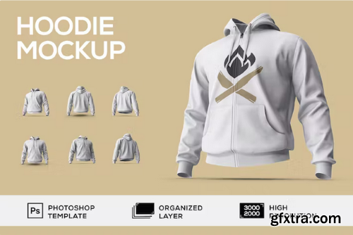 Hoodie Mockup Set 4522UBE