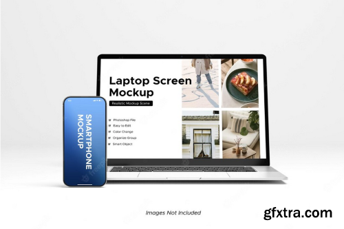 Multi devices responsive website mockup